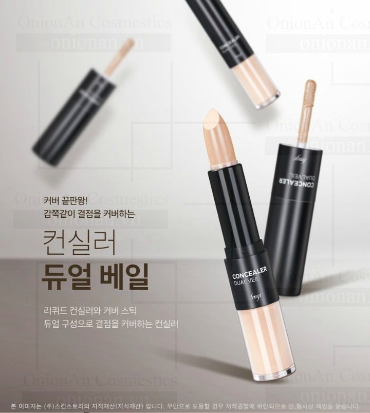 Thanh Che Khuyết Điểm 2 Đầu Concealer Dual Veil FMGT The Face Shop